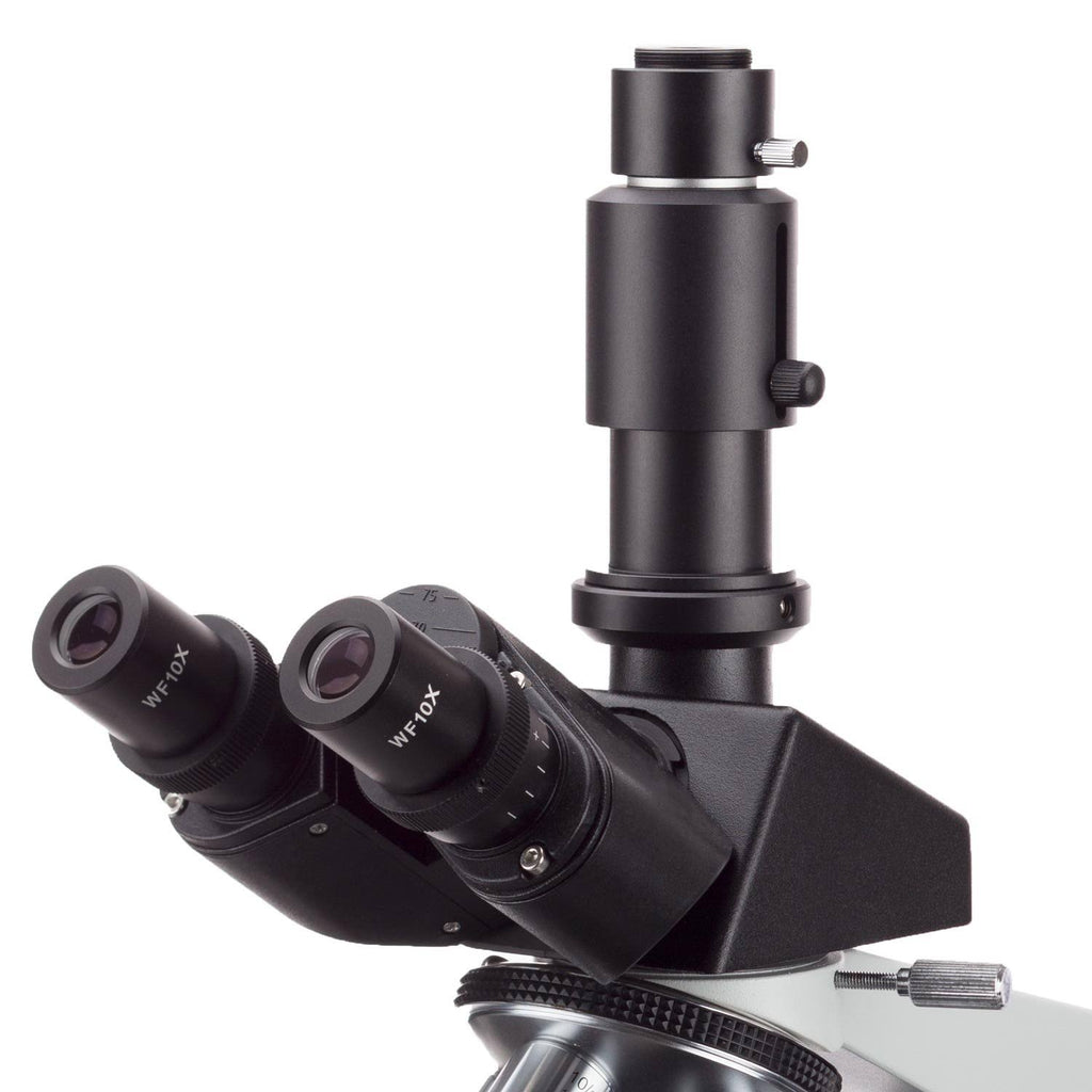 Trinocular Biological Compound Microscope with Plan Objectives and 14MP USB Digital Camera B554