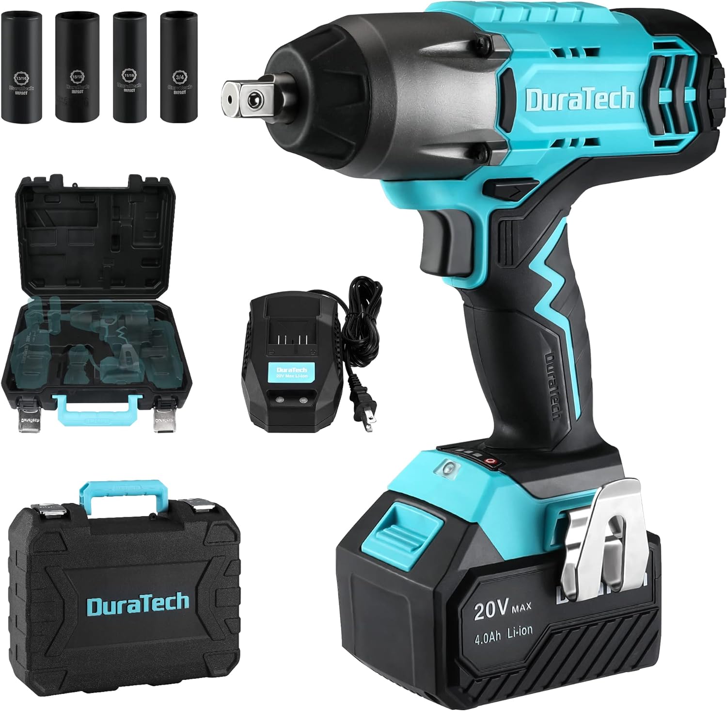 20V Cordless Impact Wrench, 330 Ft-lbs, 1/2-inch Cr-v Steel R146196