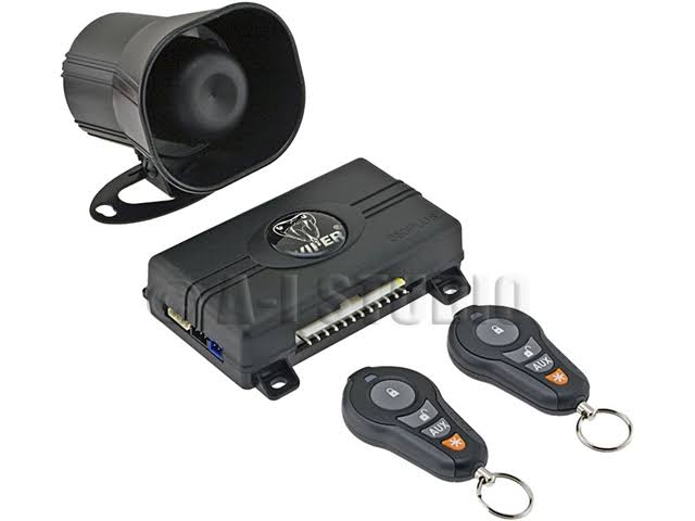 1-Way Car Alarm Security System and Keyless Entry D8582