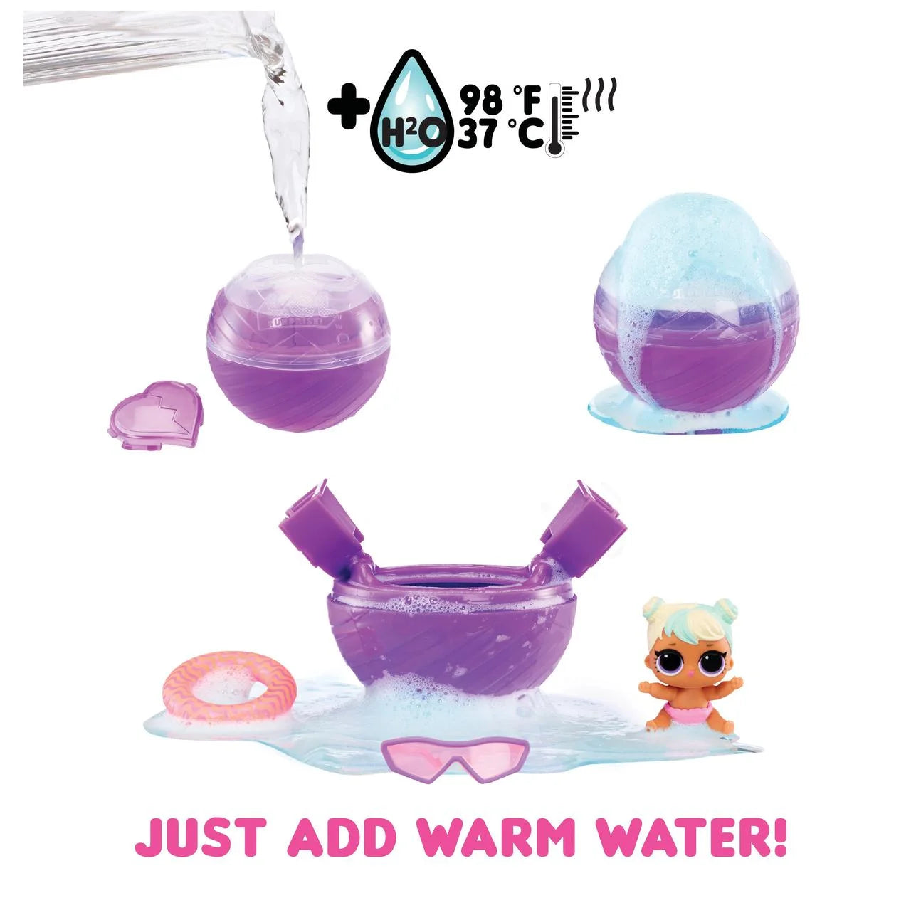 Collectible Doll with Bubble Surprise Unboxing W326