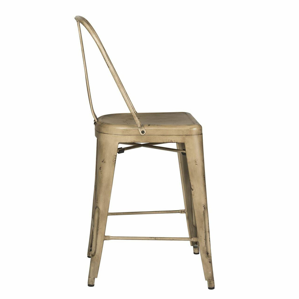 Vintage Cream Bow Back Counter Chair H954305