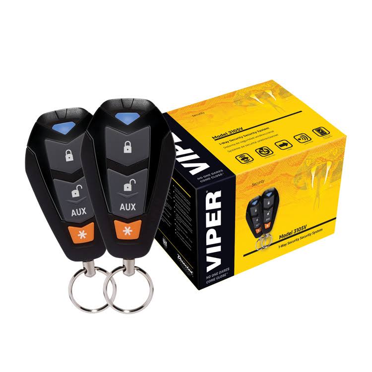 1-Way Car Alarm Security System and Keyless Entry D8582