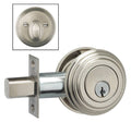 Single Cylinder Auxiliary Deadbolt Satin Nickel C873