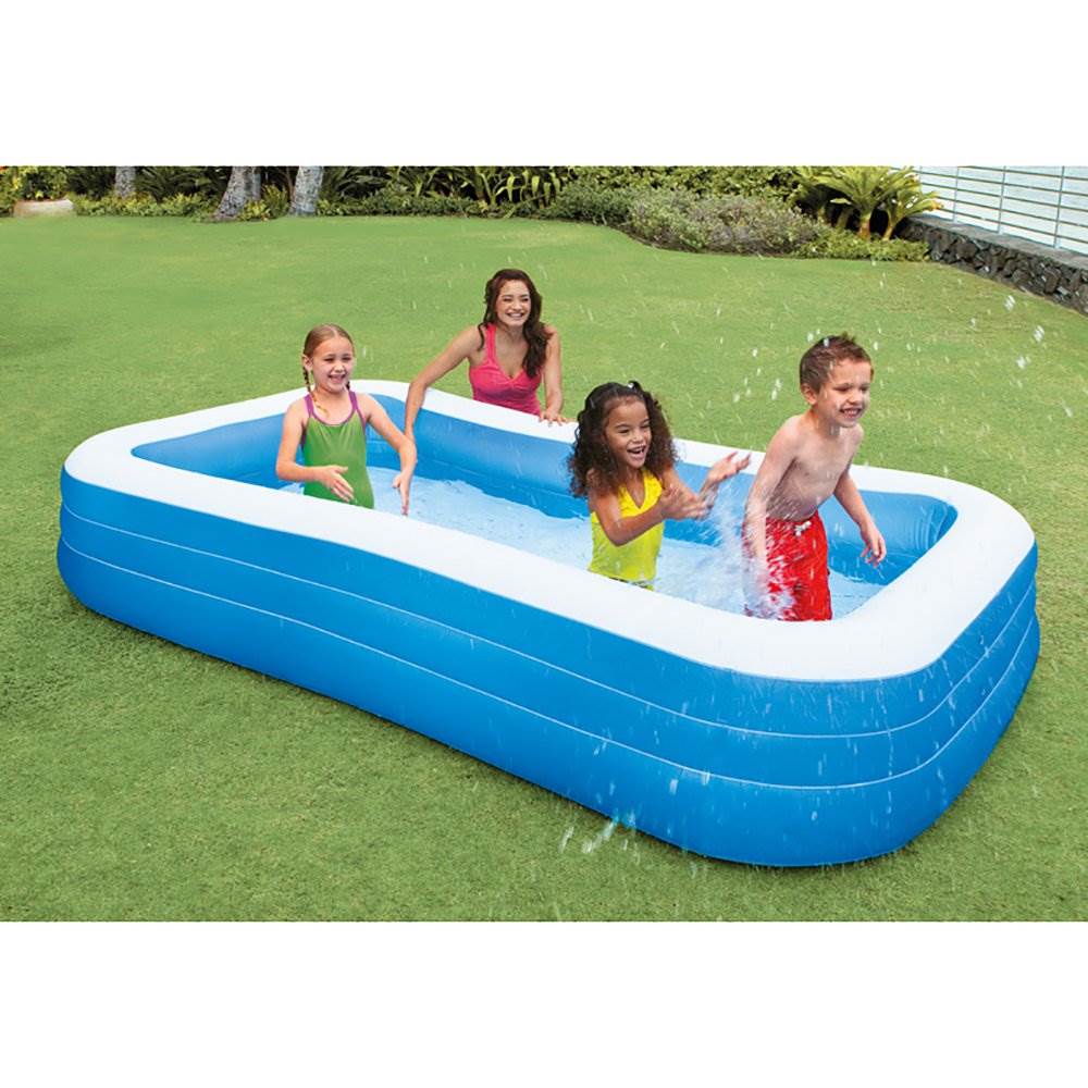 Rectangular Inflatable Swimming Pool, 2 Pack O418310