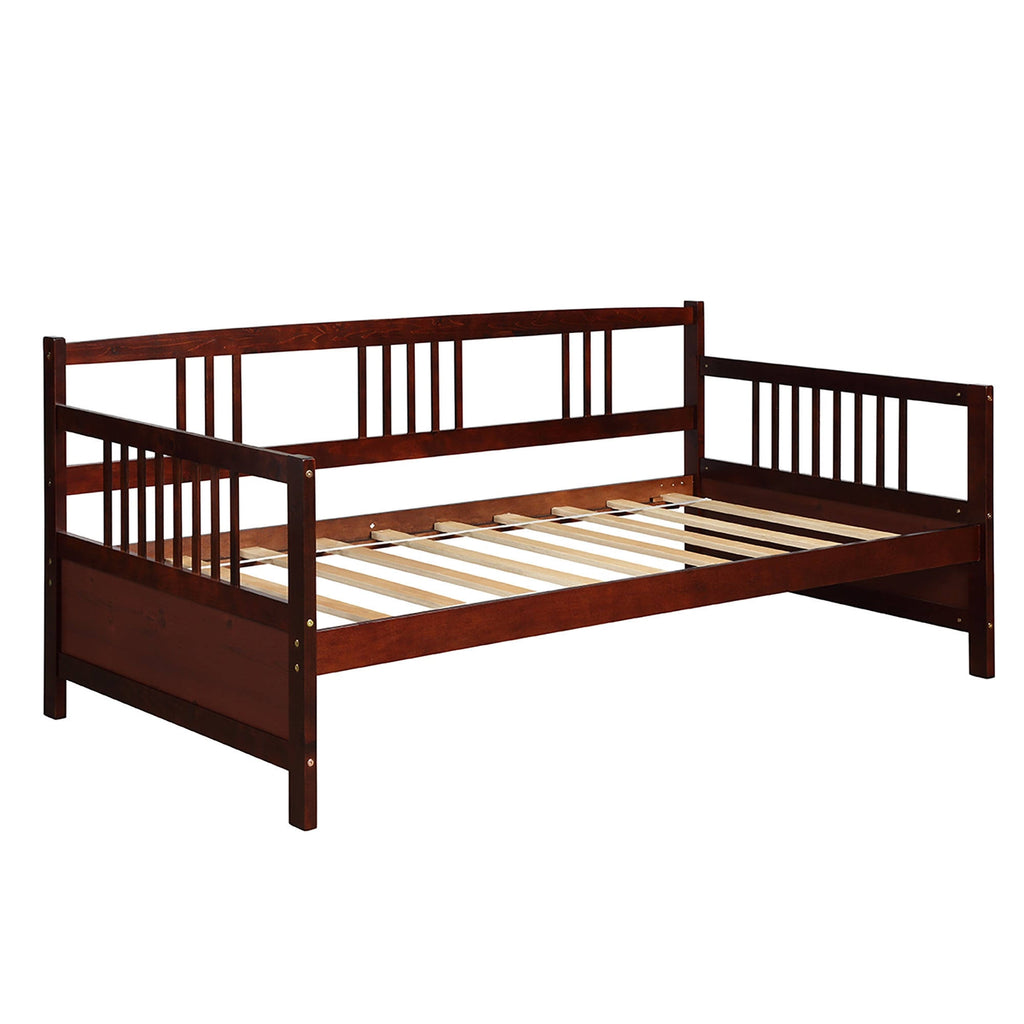 Espresso Wooden Daybed Frame Sofa Bed C3429