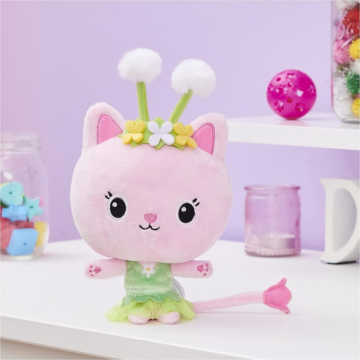 7-inch Kitty Fairy Plush Toy with Storage Carrier B53115