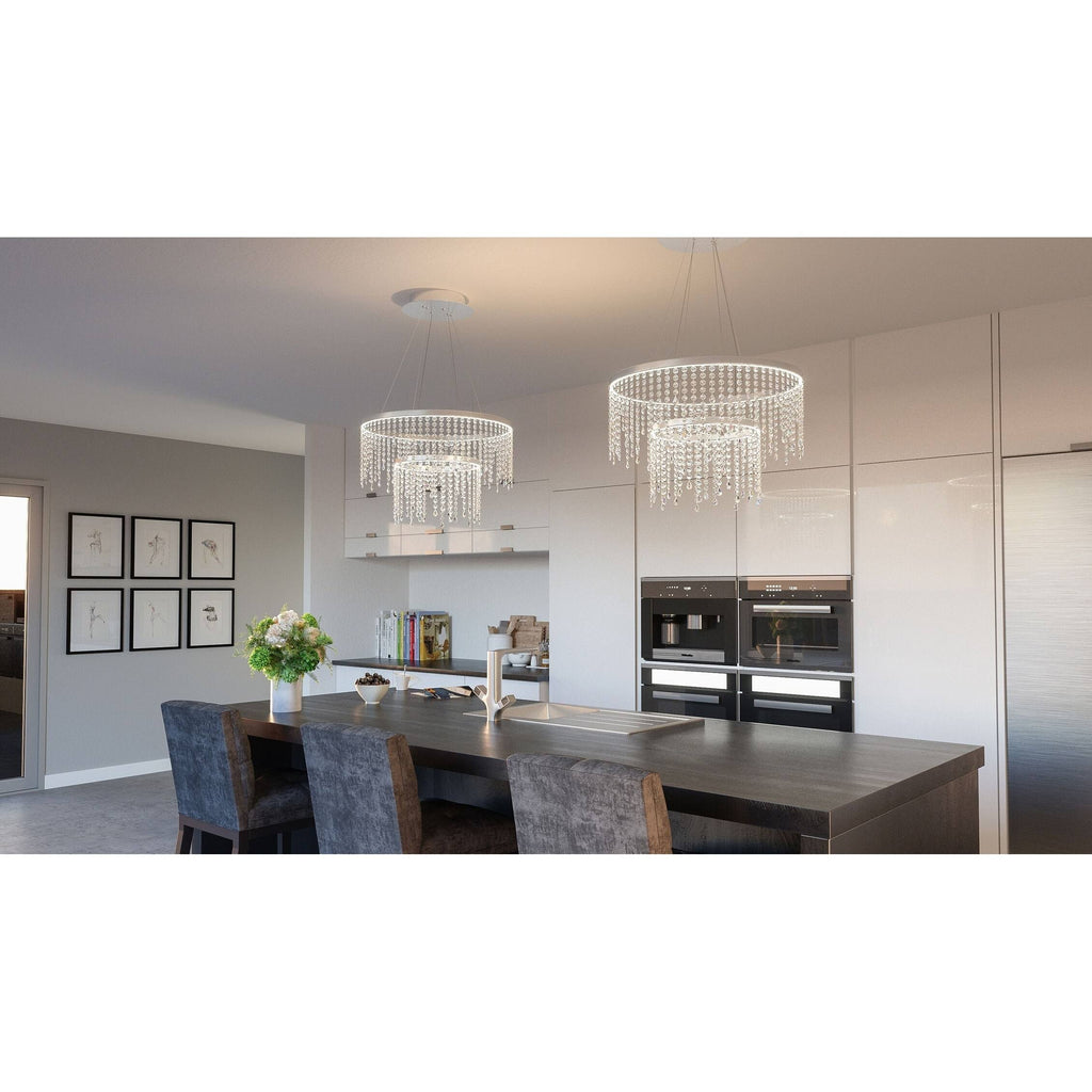 Three Light Semi Flush Mount Matte Black K6335