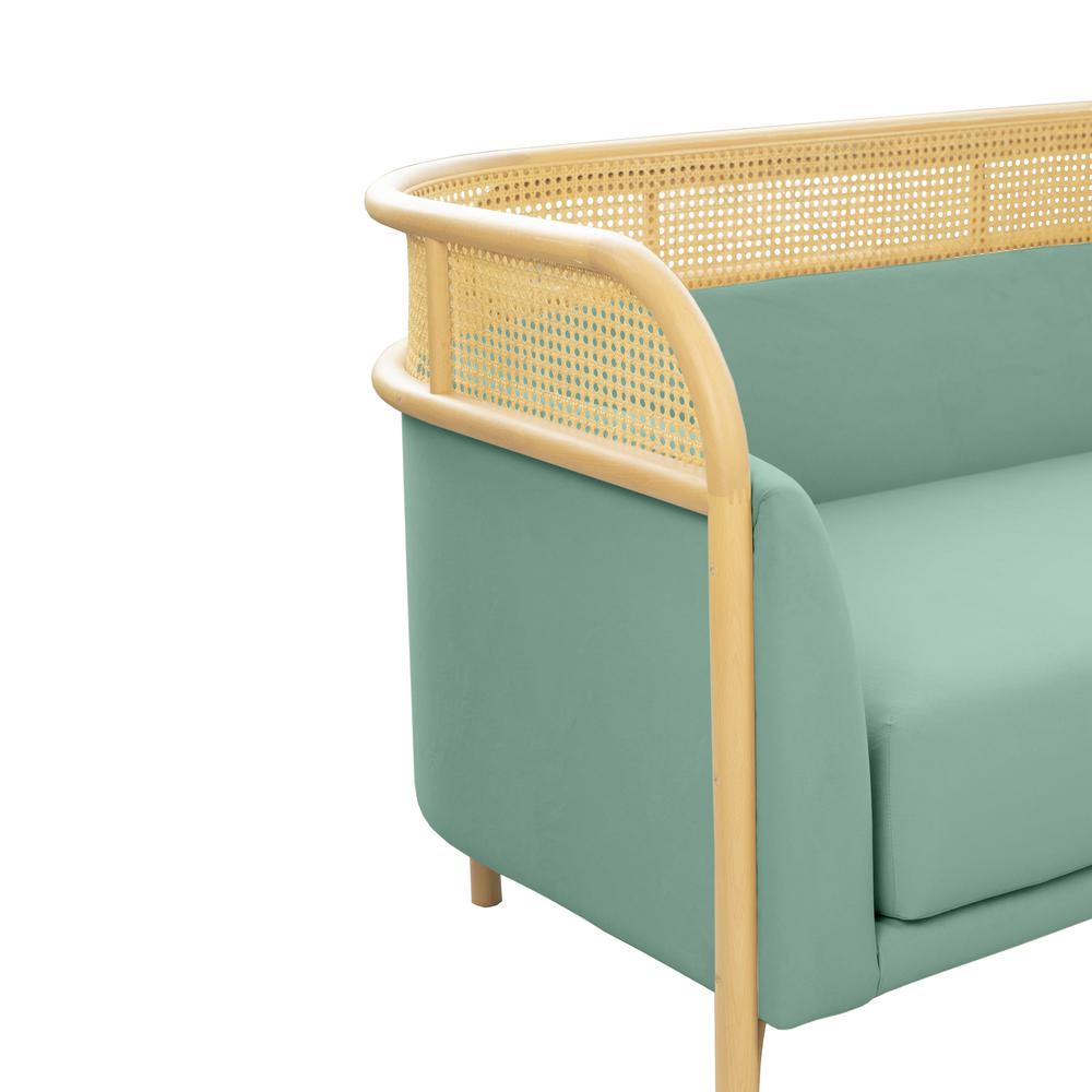 Ocean Blue Velvet Loveseat X464475