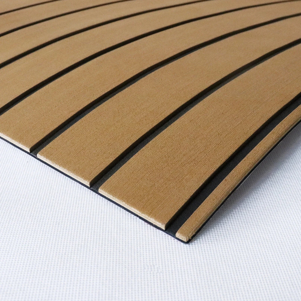 Brown Faux Teak EVA Boat Decking Sheet V9935