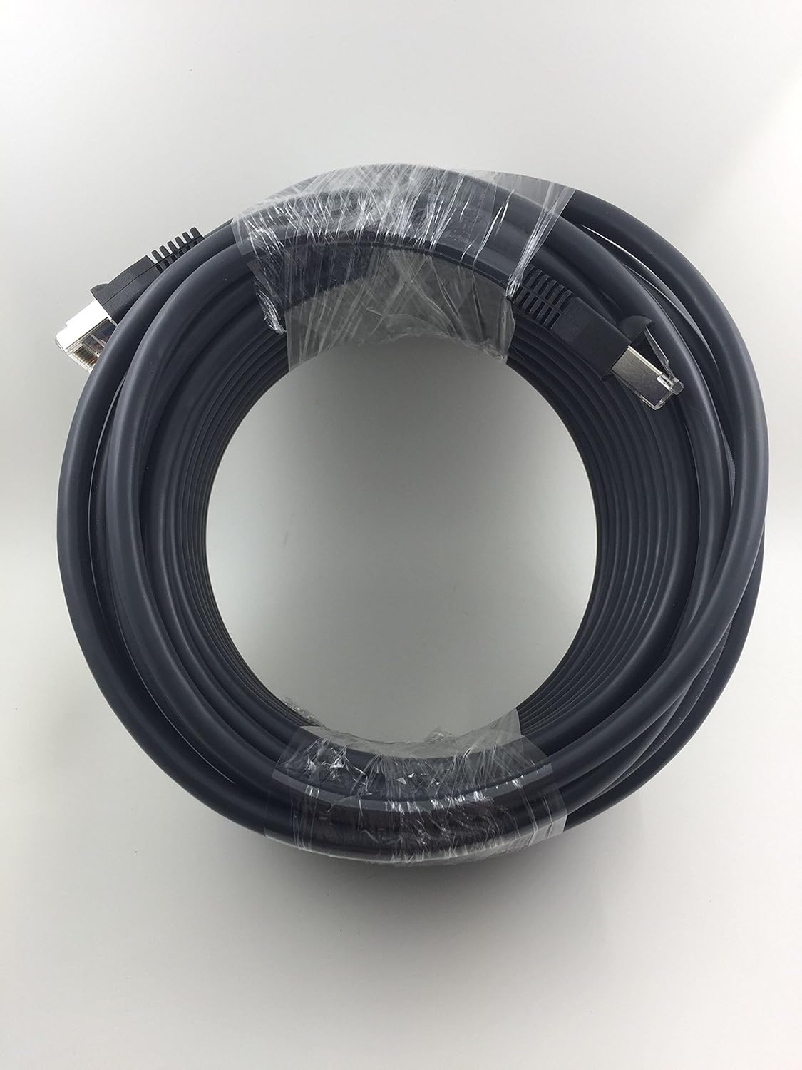 Outdoor Shielded Cat6 Cable 100ft Waterproof UV Resistant Gold Plated RJ45 Connector D611