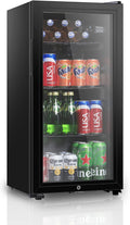 105 Can Freestanding Beverage Refrigerator with Double Glass Door R629