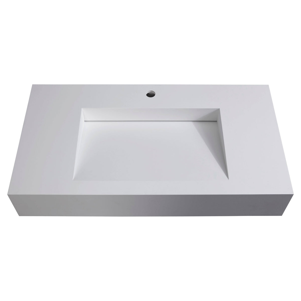 48 No Faucet Hole Grey Wall-Mounted Sink T703707