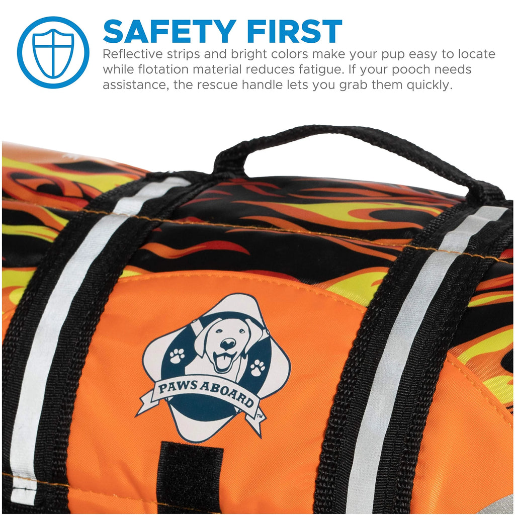 Doggy Life Jacket S Flames K61672