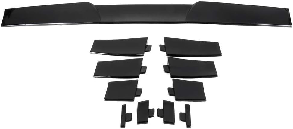 1-Piece Rear Window Roof Spoiler Wing Hydro Dipped Plastic Glossy Carbon Look Pack of 2 I273