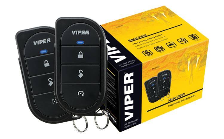 1-Way Car Alarm Security System and Keyless Entry D8582