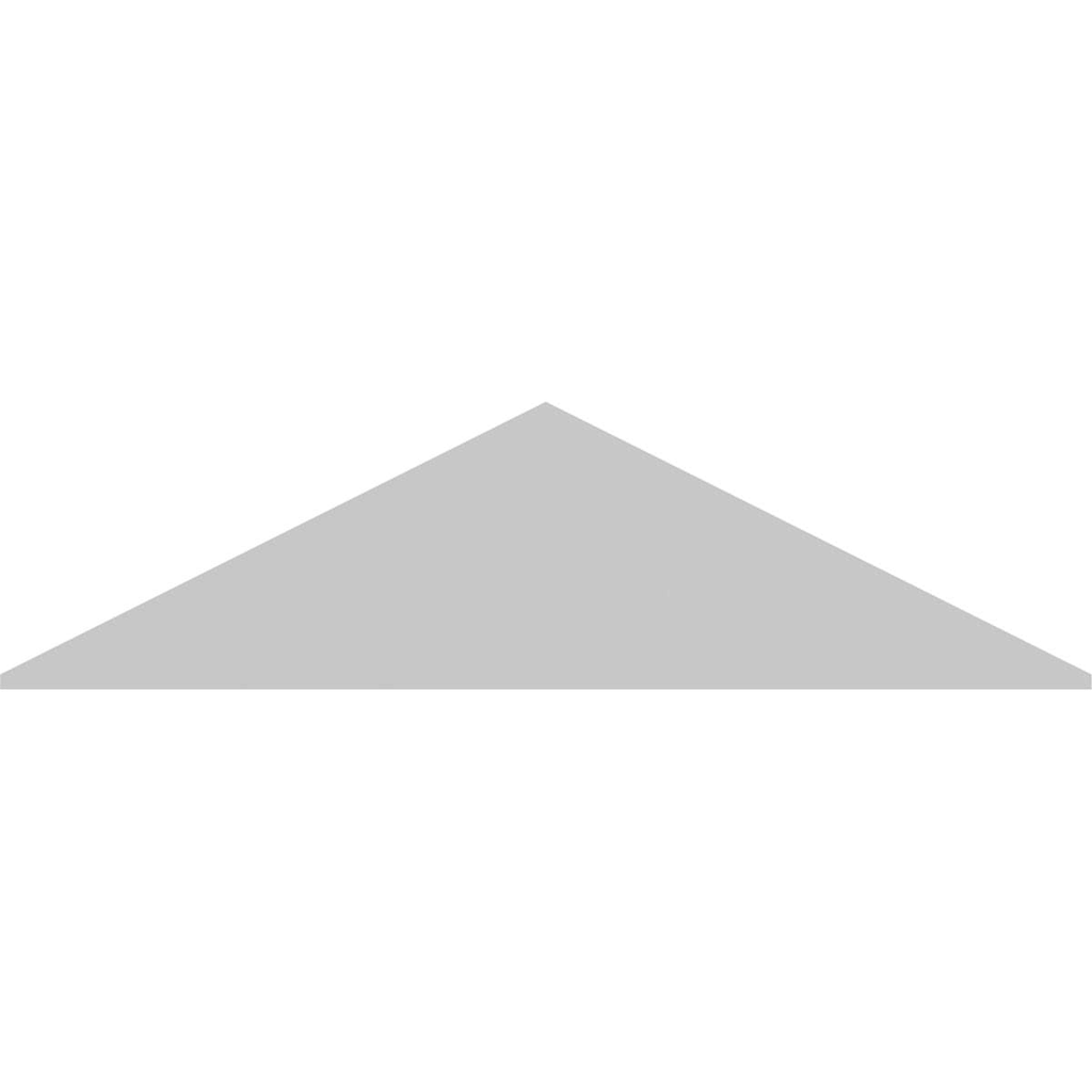Peaked Cap 3 Spoke PVC Pediment U7112