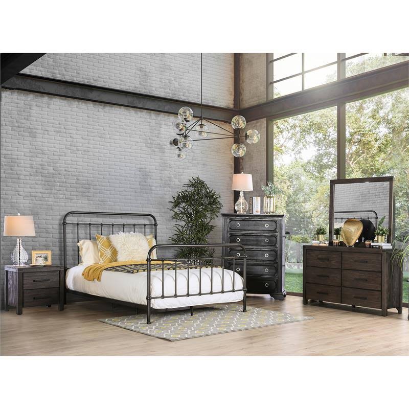 Dark Bronze Full Metal Spindle Bed O8602