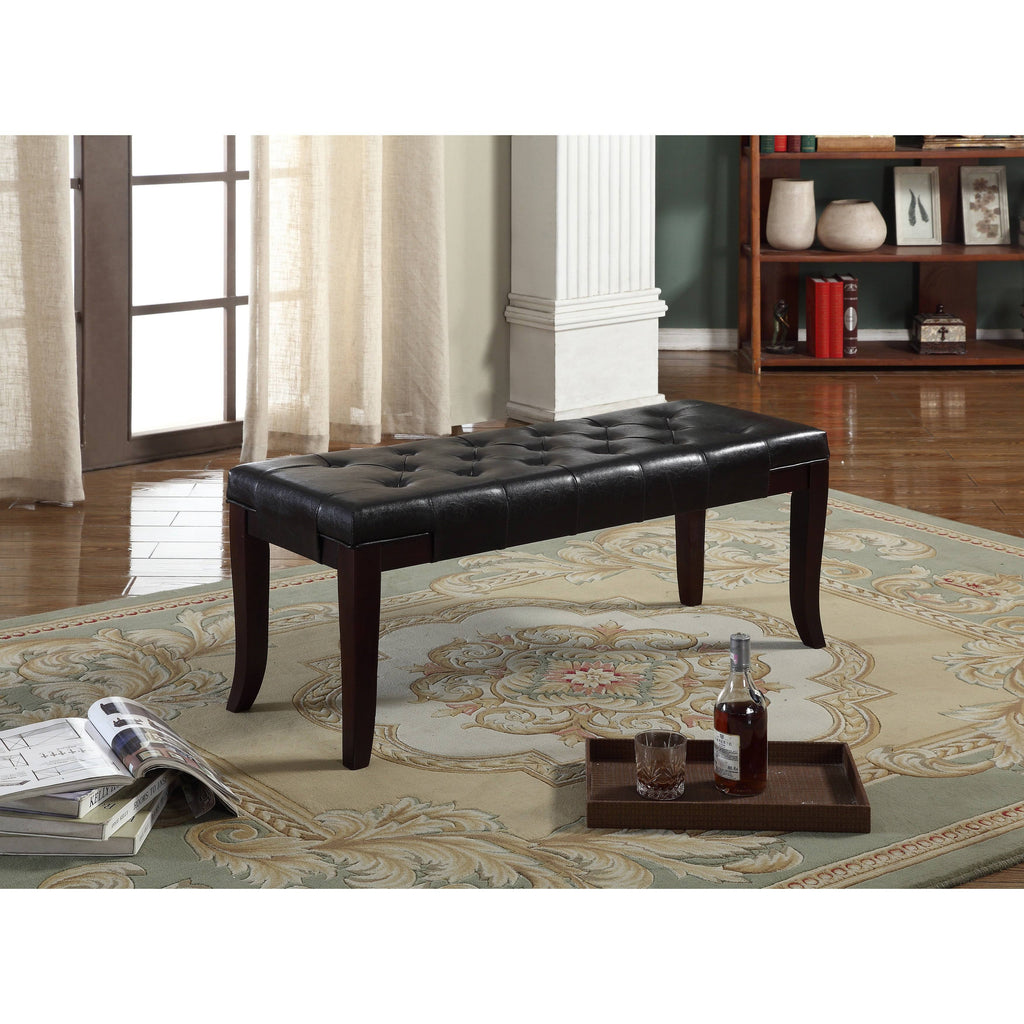 Tufted Ottoman Bench - Brown - Fabric S66253