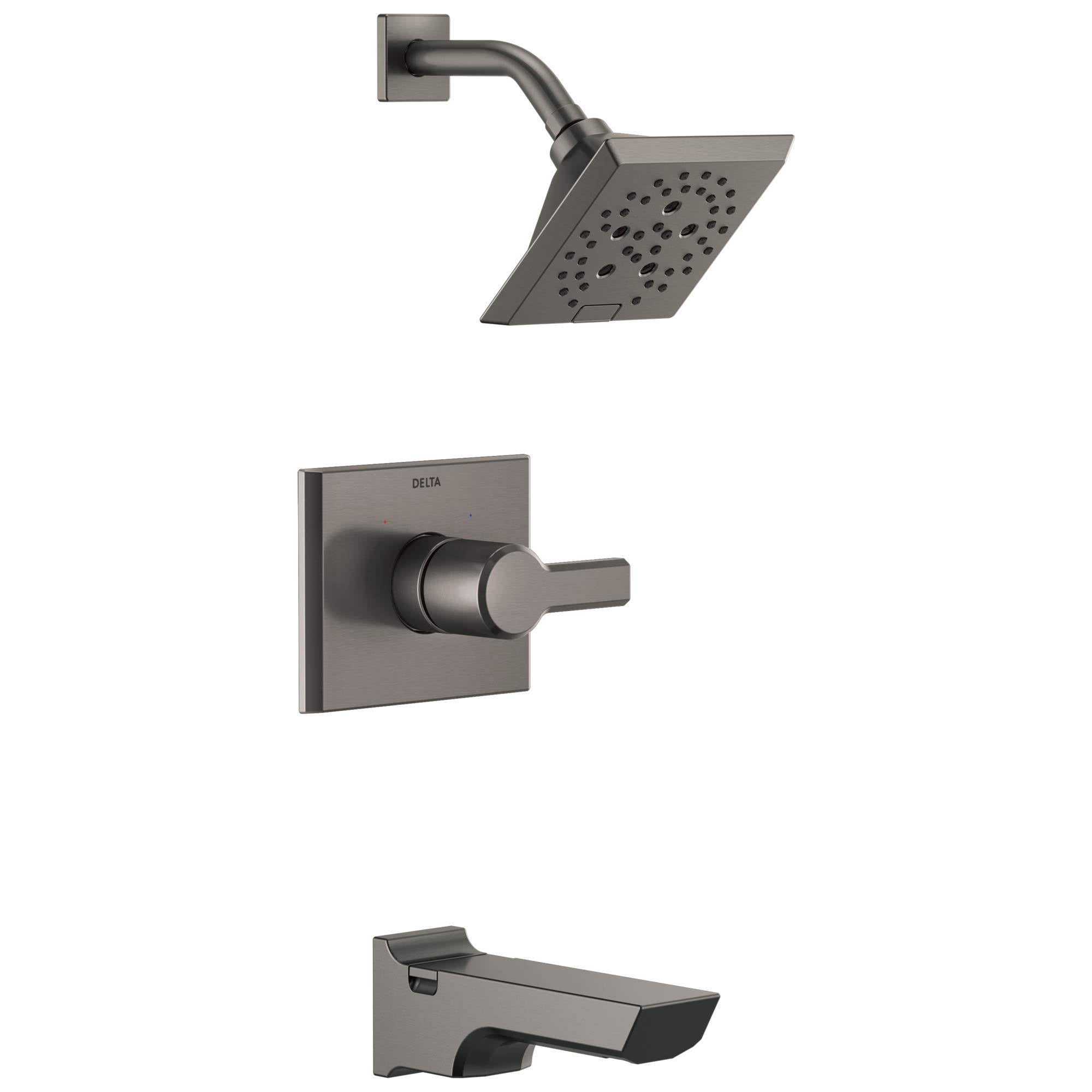 Black Stainless Tub and Shower Trim D350