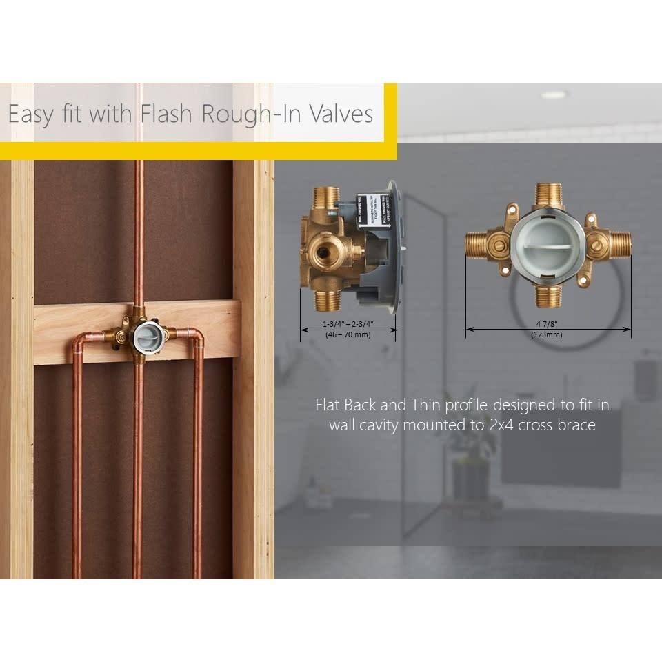 Brushed Nickel Shower Trim Kit with Cartridge B8045