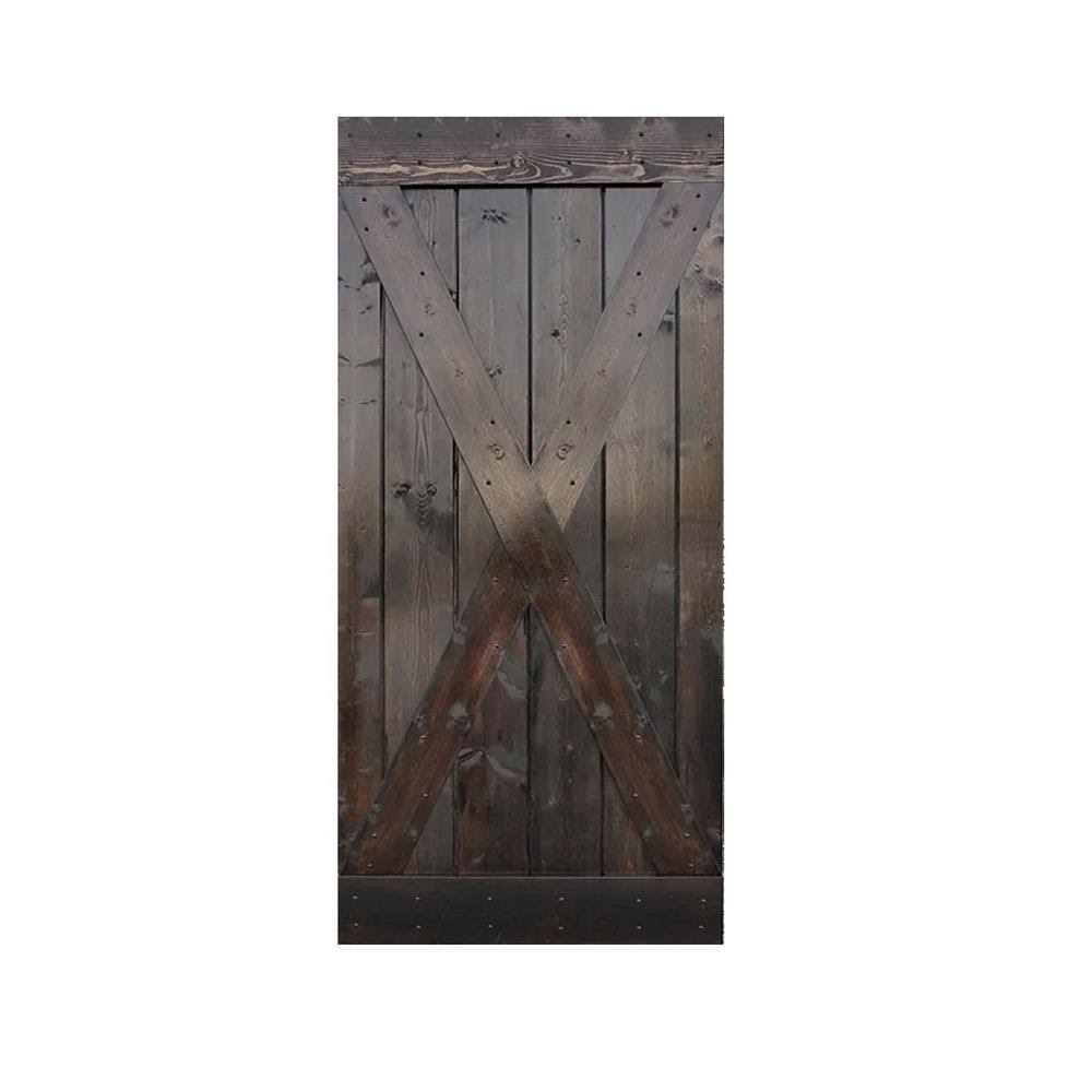 Knotty Pine Solid Wood Interior Barn Door Slab K3094