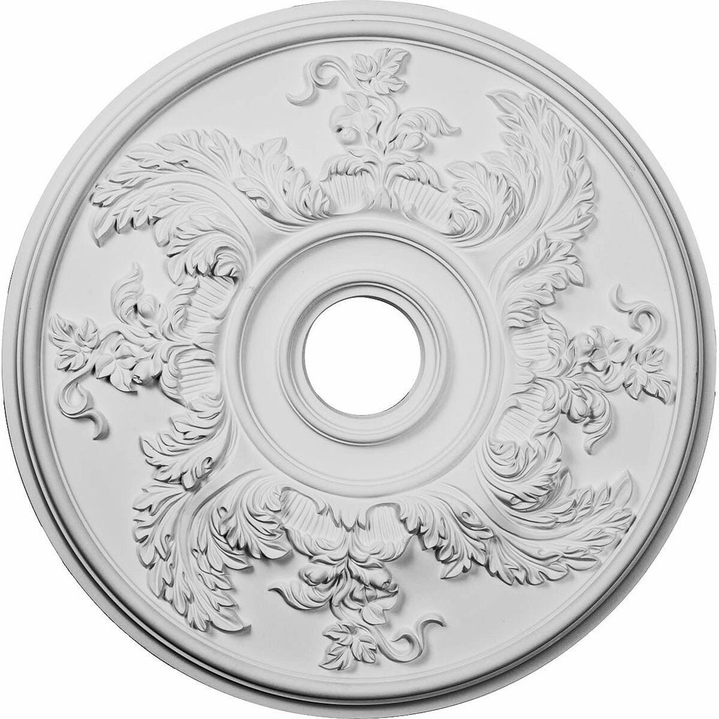 23 5/8x22OD x 4 5/8x22ID x 1 7/8x22P Acanthus Twist Ceiling Medallion Z7038
