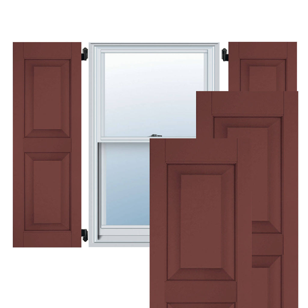 Cedar Raised Panel Shutters Pair J29115