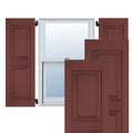 Cedar Raised Panel Shutters Pair J29115