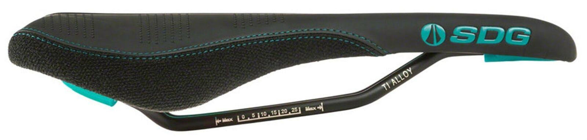 Turquoise Black Saddle with Ti-Alloy Rails D2000