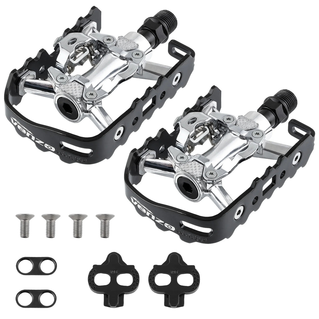 Men's Cycling Shoes With Pedals & Cleats - Size 49 A44616