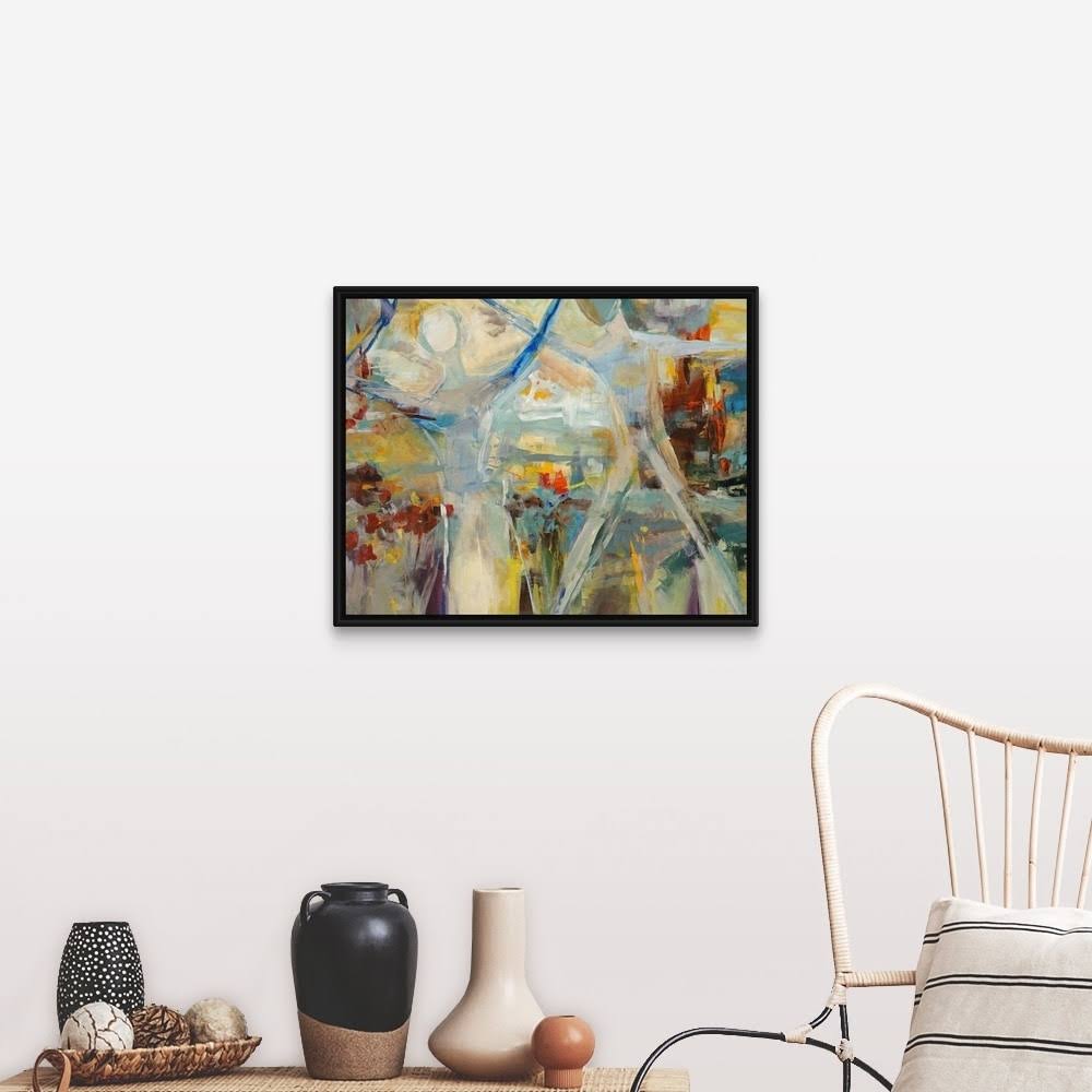 Black Float Frame Canvas Art - 30 x 24 T24280