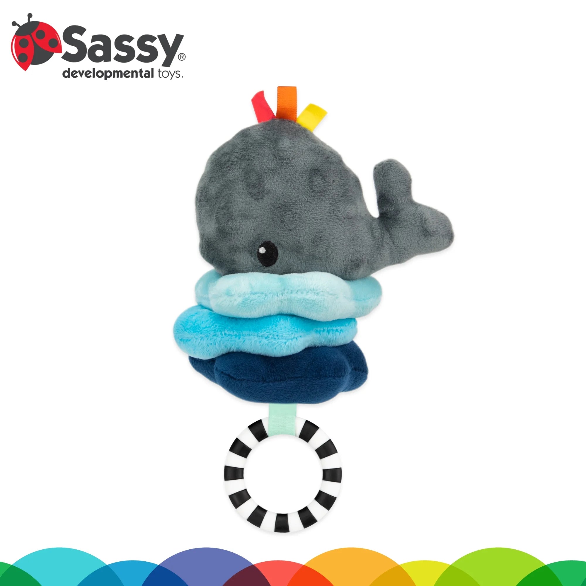 Sensory Pull Down Stroller Toy with Vibrating Upward Motion K124