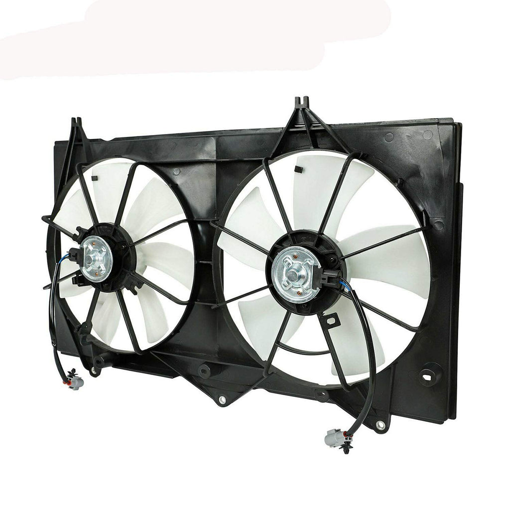 Dual Radiator Cooling Fan with Motor for 2002-2006 Camry 2002-2008 Solara 2.4L Pack of 2 L3986