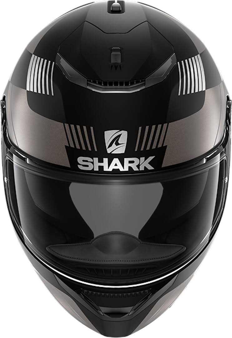 Black Anthracite Silver Motorcycle Helmet R2411