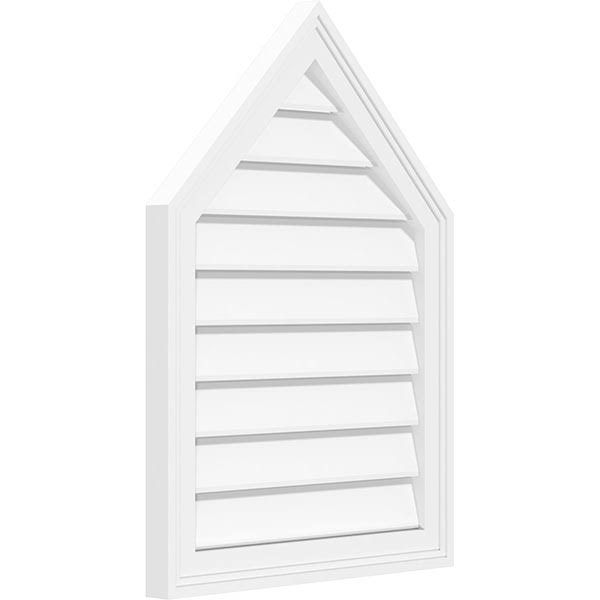 Peaked Top Surface Mount PVC Gable Vent Y27709