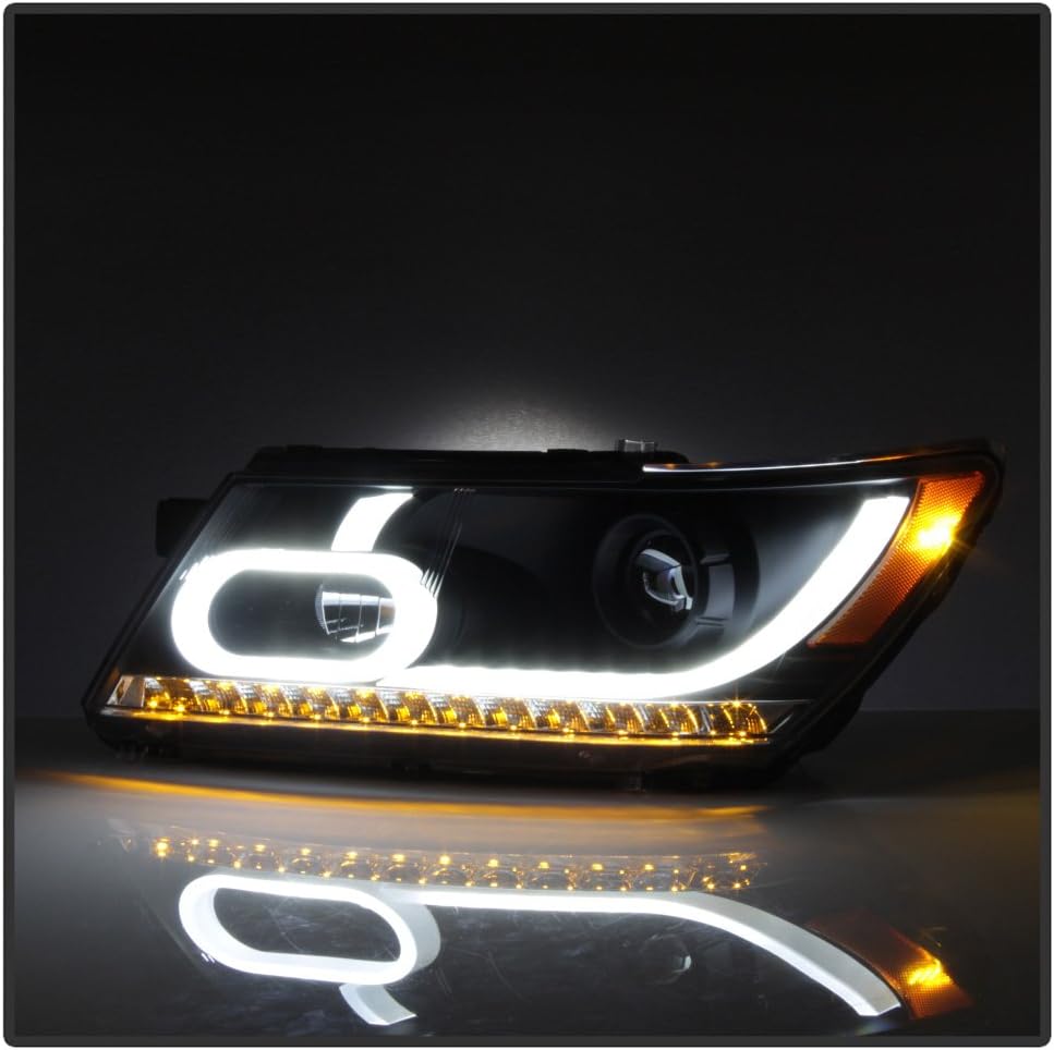 Black LED Projector Headlights for Dodge Journey X111965