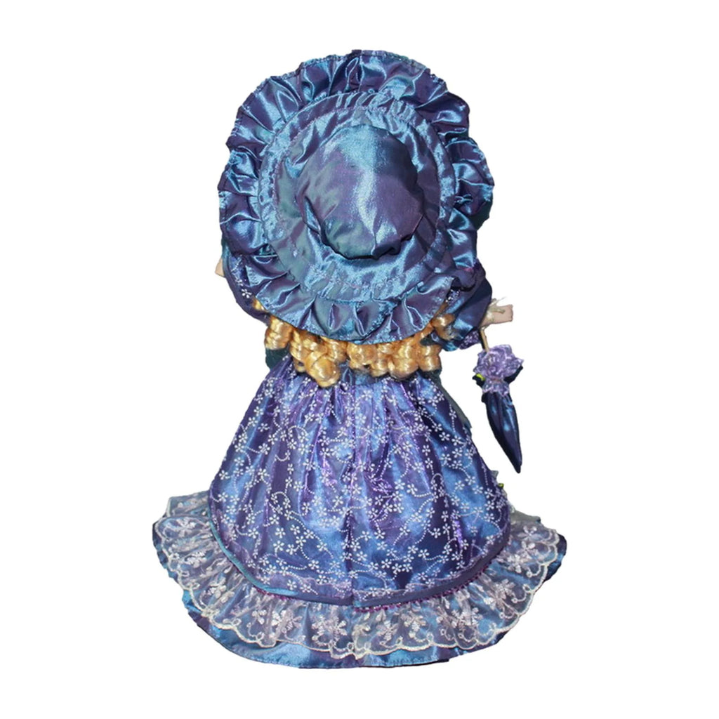 Violet Porcelain Dollhouse Lady with Dress G4082