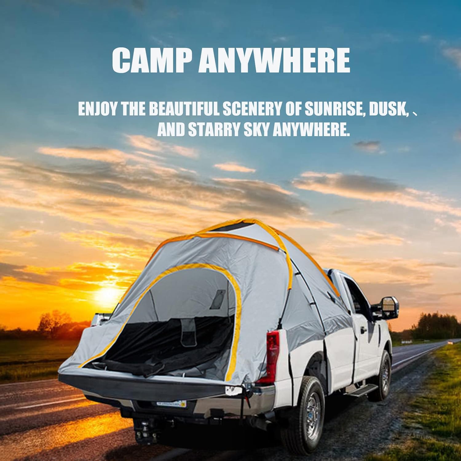 Waterproof Double Layer Pickup Truck Tent for 2 Person N3190