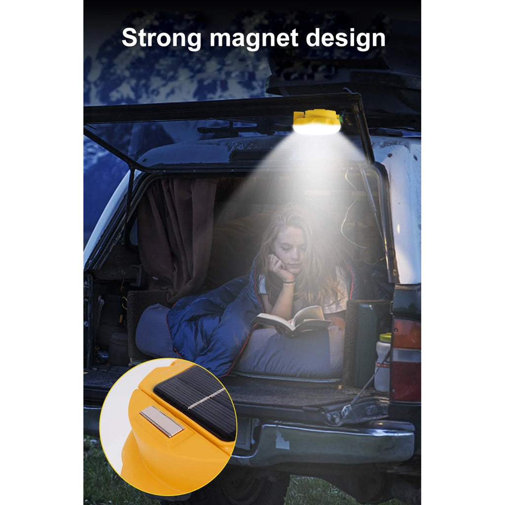Outdoor Solar Camping Tent Hanging USB Rechargeable Flashlight S883