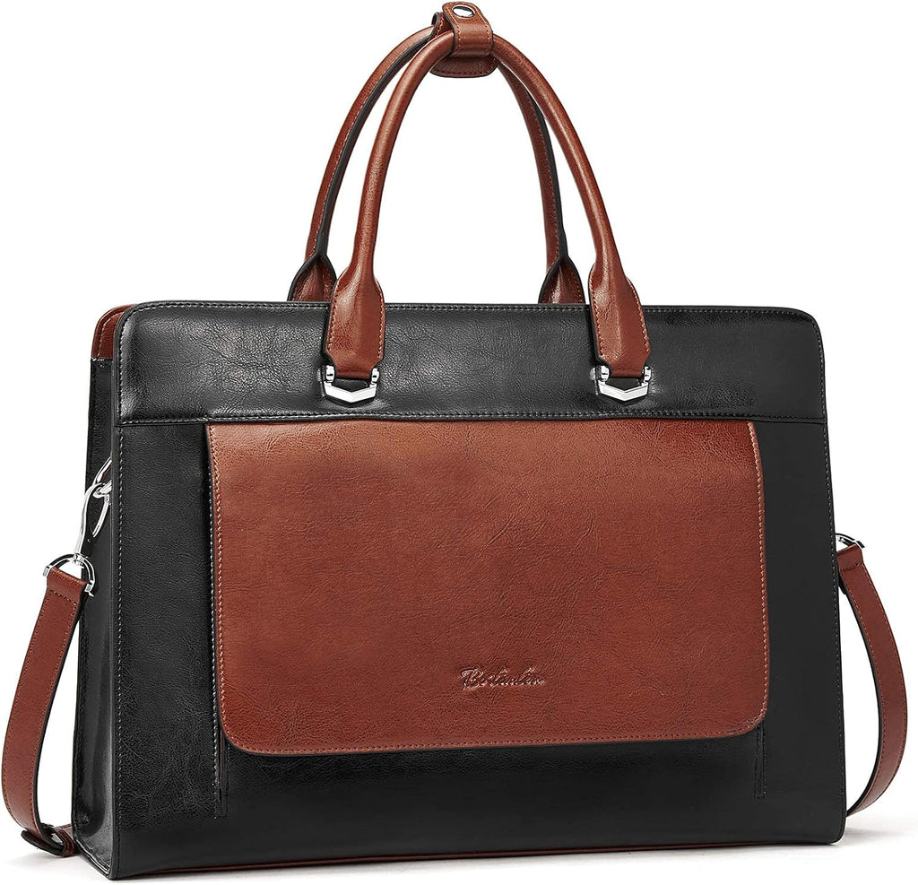15.6 Inch Leather Laptop Messenger Bag U747