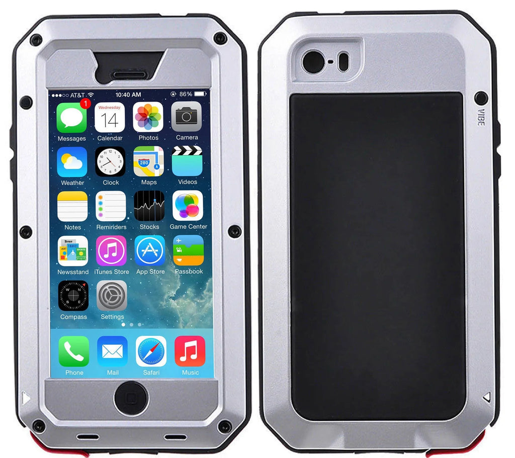 Silver Aluminum Heavy Duty iPhone 6s Case F604