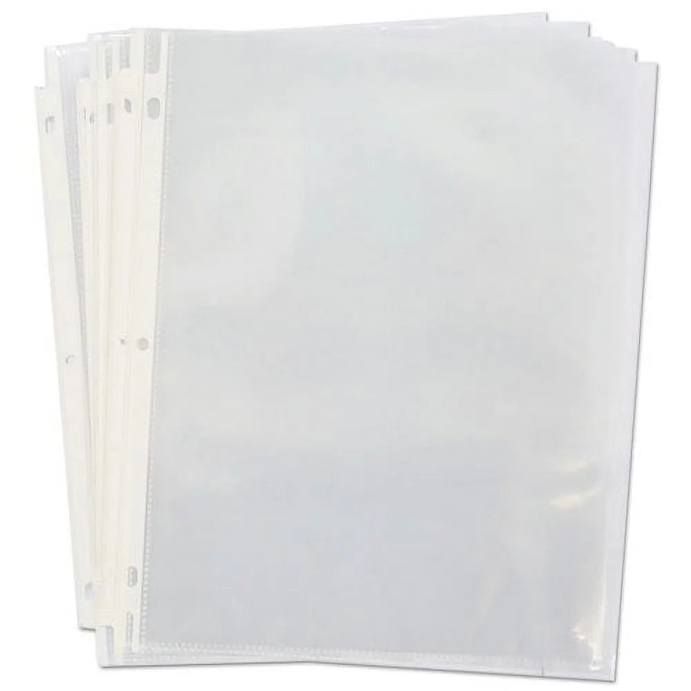 Clear Letter Poly Sheet Protectors, 100/box Q271155