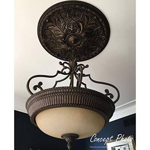 9x22OD x 4 1/8x22ID x 5/8x22P Ceiling Medallion, Hand-Painted Gobi Desert Crackle K160690