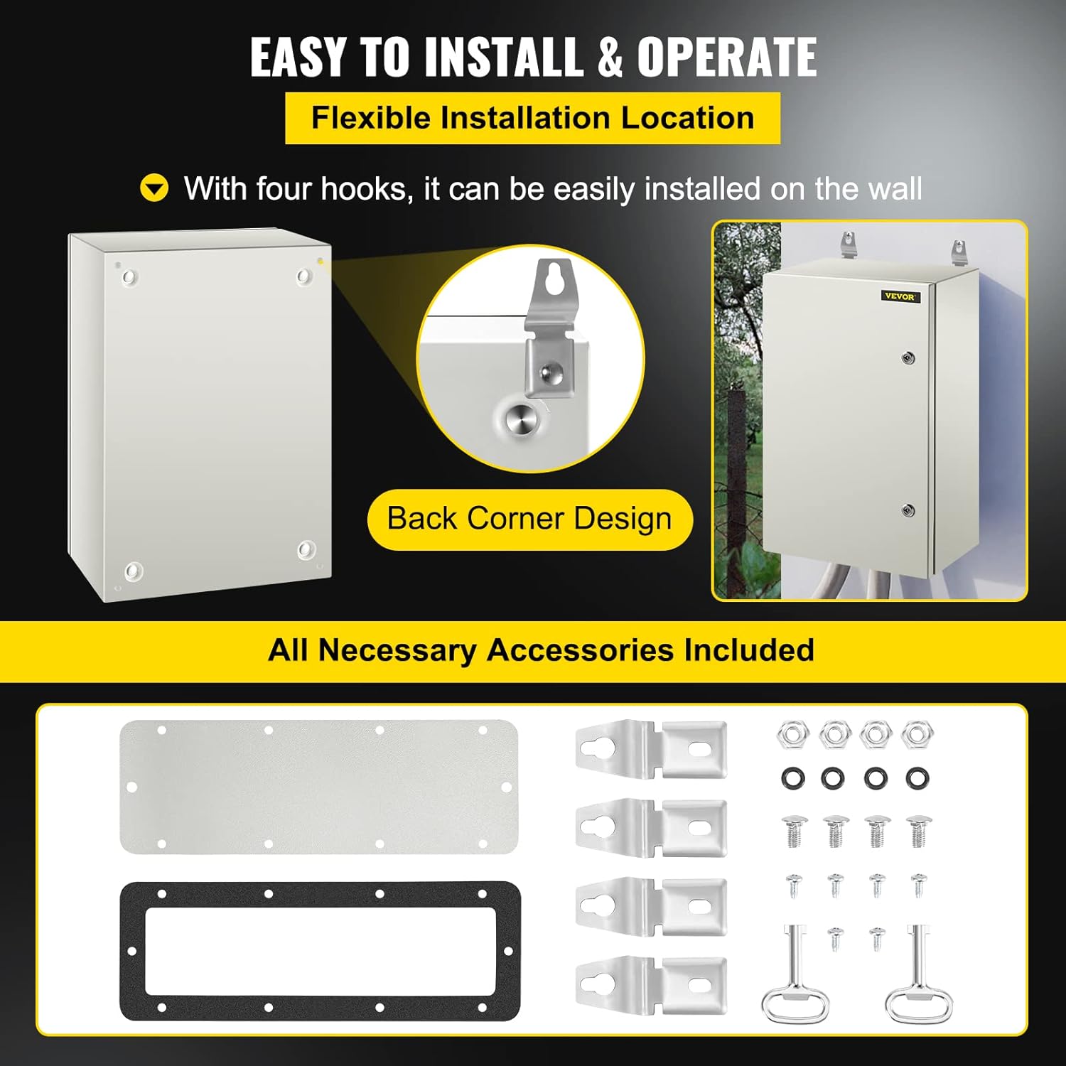 24 x 16 x 10'' NEMA 4X Steel Electrical Box T52086