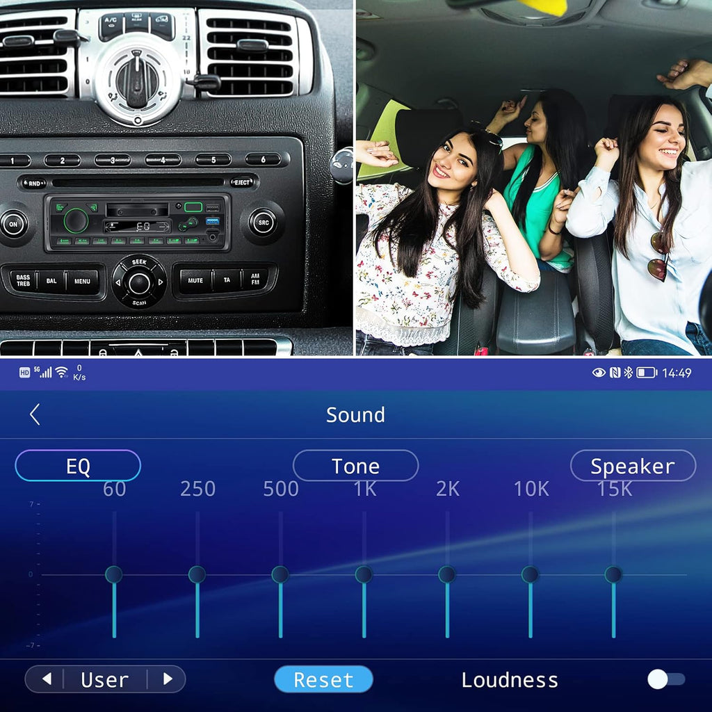 Single Din Car Stereo with Bluetooth MP3 Player, Pack of 2 X14764