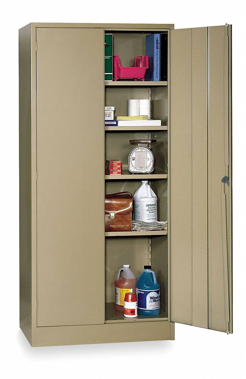 Storage Cabinet, Tan, 78 in H, 36 in W U583854