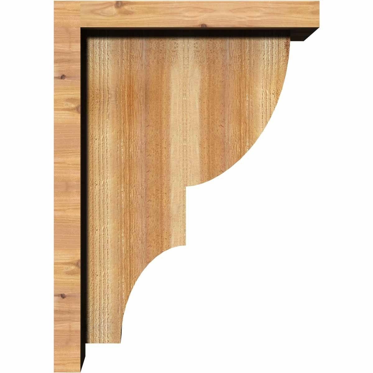 Ridgewood Rough Sawn Corbel with Backplate, Western Red Cedar K528968