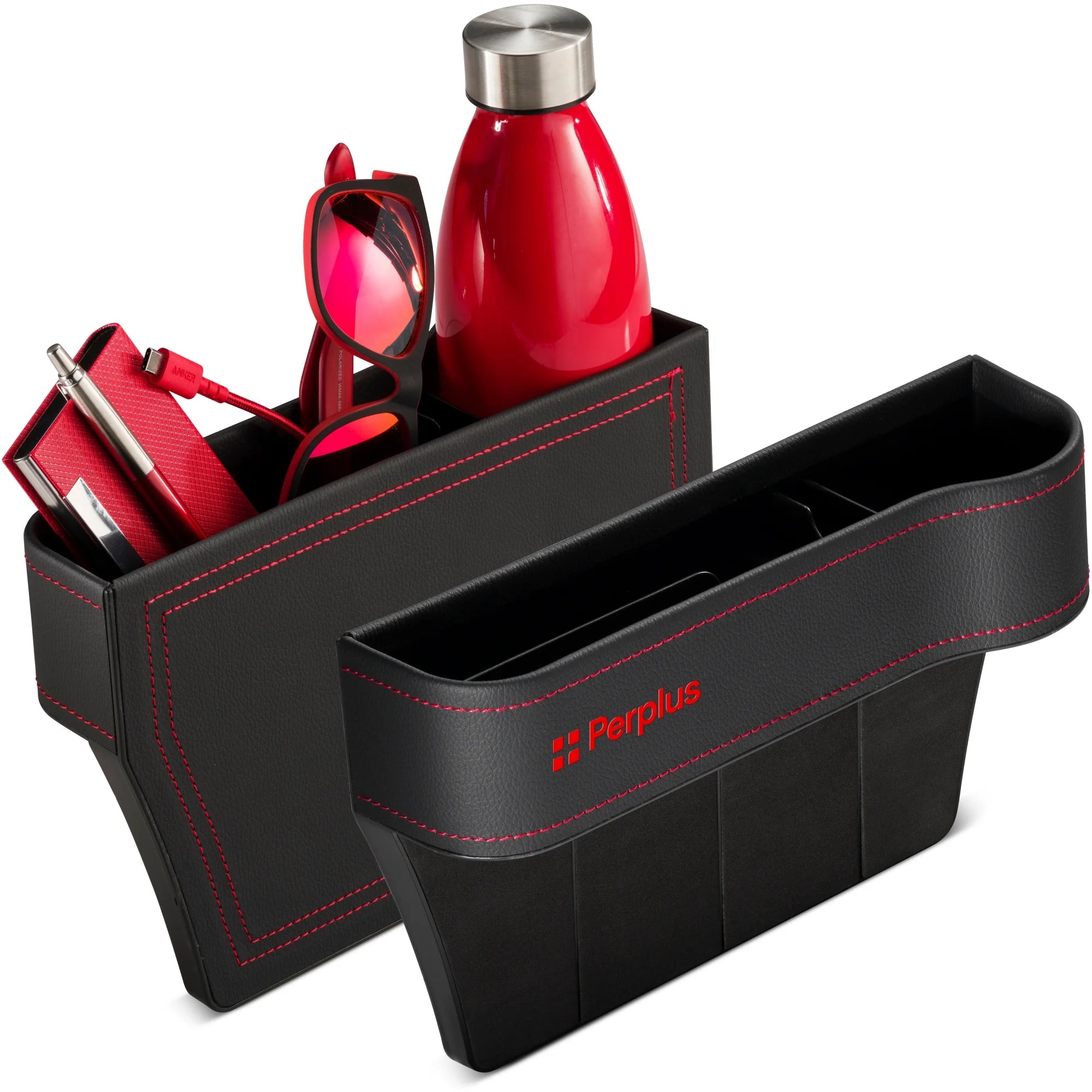 2 Pack Car Seat Gap Filler Organizer with Cup Holder F404549