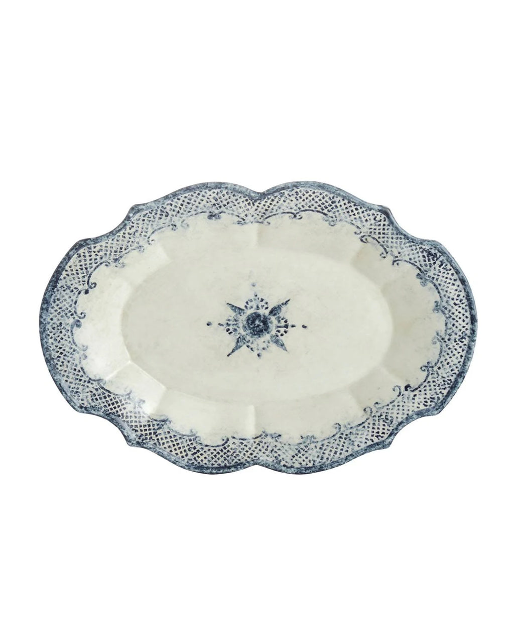 Oval Scalloped Platter L1619