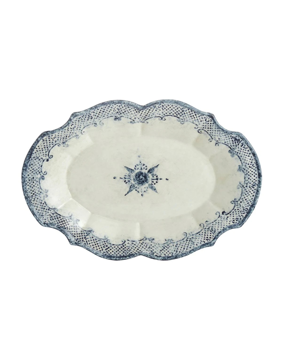 Oval Scalloped Platter L1619